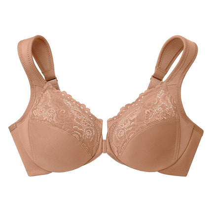 Glamorise Wonderwire Front-Closure Underwire Bra 1245 (Women's & Women's Plus)
