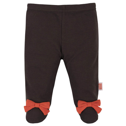 NFL: Paquete de 3: Body, pantalón con pies y gorro, para niña, Color rosa, Cleveland Browns, 6-9M