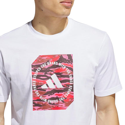 Adidas Originals Men's Camouflage Shape Graphic T-Shirt, White, XL