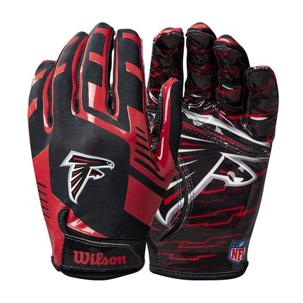 Gants de football extensibles Wilson NFL - Junior, Falcons d'Atlanta