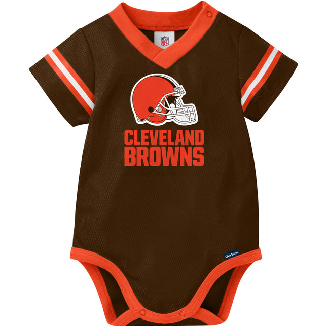 NFL Cleveland Browns Team Jersey Bodysuit, brown/orange Cleveland Browns, 0-3 Months