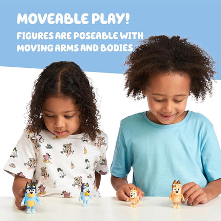 Bluey Bluey & Family Figure 4-Pack, Bingo, Bandit & Chilli - New Expressions