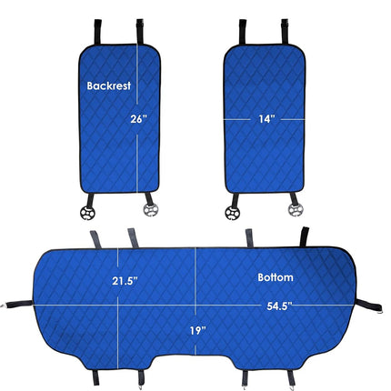 FH Group Universal Faux Leather Seat Protectors - Rear Set for Most Cars, Trucks, SUVs or Vans