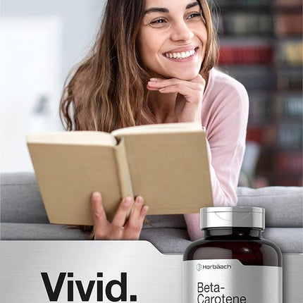 Beta Carotene 25000 iu Softgels | 7,500 mcg | 400 Count | Non-GMO and Gluten Free Formula | Vitamin A as Beta-Carotene Supplement | Value Size | by Horbaach
