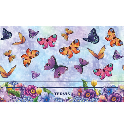 Tervis Traveler Traveler Butterfly Garden Triple Walled Insulated Tumbler Travel Cup Keeps Drinks Cold & Hot, 20oz, Stainless Steel