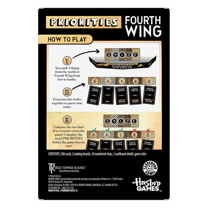 Priorities Fourth Wing Edition Game - English Version