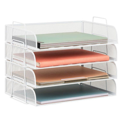 Mind Reader Stackable Paper Tray, Desktop Organize