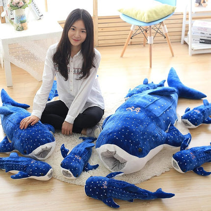 CZFRIEND Creative Whale Shark Pillow Plush Doll Nap Pillow