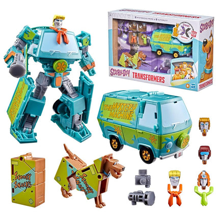 Transformers Scooby Doo Mysterious Prime & Automutt Converting Action Figure Set, Robot Toys for Ages 8