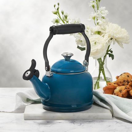 Le Creuset Enamel On Steel Demi Tea Kettle, 1.25 qt., Flame