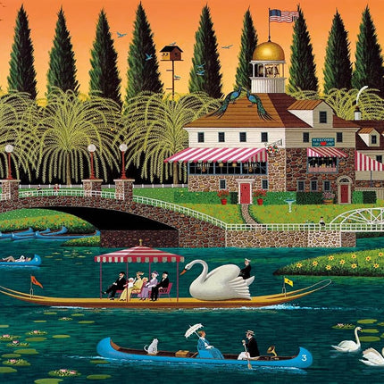 Buffalo Games – Pleasant Sunday – Charles Wysocki – 1000 Piece Jigsaw Puzzle  Colorful Puzzle for Adults – Precision-Cut Pieces, Beautiful Artwork, and Hours of Relaxing Fun
