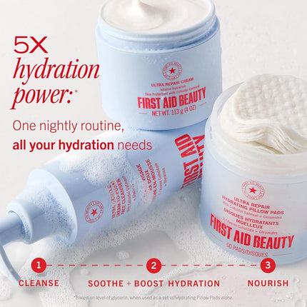 First Aid Beauty - Ultra Repair Cream - Hydrating Face & Body Moisturizer - Whipped Colloidal Oatmeal Clinically Proven to Strengthen Skin Barrier in 7 Days - Helps Relieve Eczema, 2 oz Travel Size