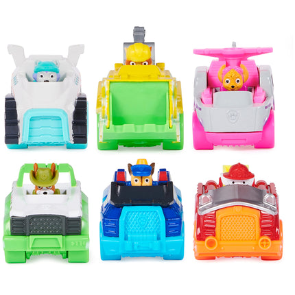 Spin Master PAW Patrol, True Metal Neon Rescue Vehículos de Regalo, paquete de 6 autos de juguete coleccionables de metal fundido a presión, escala 1:55, juguetes para niños y niñas de 3 años en adelante