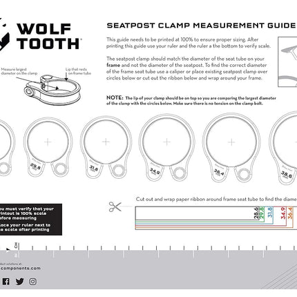 Wolf Tooth | Seatpost Clamp 31.8mm | Black | Customisable Bike Accessories and Components Precision Engineered