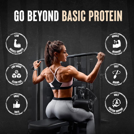Animal Protein Powder 100% Whey - 4.6g BCAA - Only 1g Added Sugar, No Artificial Colors, Sports Nutrition Concentrate-Isolate Blend - Recovery Supplement and Post Workout Shake - Vanilla - 4lb