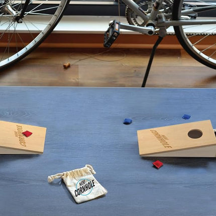 Buffalo Games - Tabletop Mini Cornhole - Dexterity Skill Game - Toss Across - Competative Two Player - On The Go Game - Ages 8 and Up