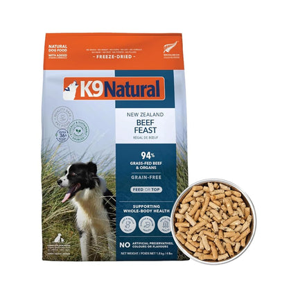 K9 Natural Beef Freeze-Dried Dog Food, Grain-Free,