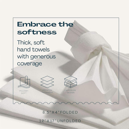 Disposable Guest Towel Paper Napkin - Disposable Cloth-Like Guest Towels - Soft and Absorbent Tissue Paper for Kitchen, Bathroom, Party, Wedding, Or Event (Pack of 200)