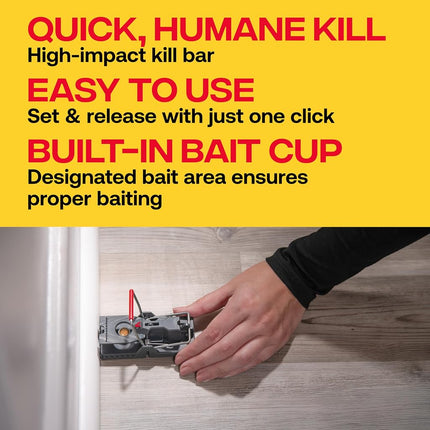Victor M144-2B Instant Power-Kill Easy Set Reusable Rat Trap - 2 Traps