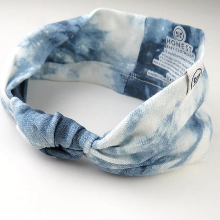 HonestBaby Fashion Outfit Sets Tops and Bottoms 100% Organic Cotton for Baby and Toddler Girls, Tie Dye Independence, Newborn