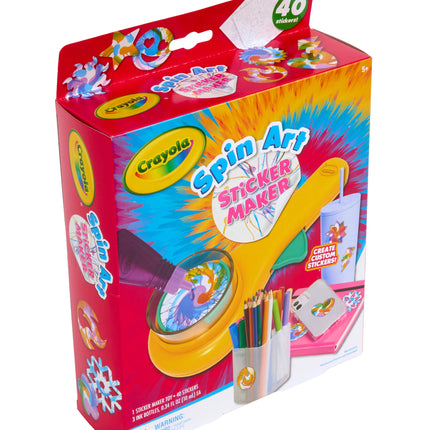 Machine à créer des autocollants tourbillons Crayola, crée 42 autocollants personnalisés, kit de spirales pour enfants, kit d'artisanat, jouets et cadeaux, 6 ans et plus