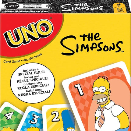 Mattel Games UNO The Simpsons Card Game, Ages 7+, 