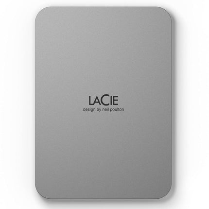 LaCie Mobile Drive Moon 2TB, External Hard Drive Portable, USB-C 3.2, PC Mac iPad & iPhone, Data Rescue Services (STLP2000400)