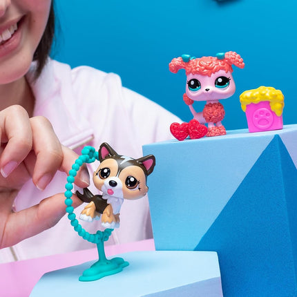 Littlest Pet Shop Series 2 Pet Pairs 2 Pack (ONE SUPPLIED AT RANDOM) | Each Contains 2 LPS Mini Pet Toys 3 Accessories 1 Collector Card And 1 Virtual Code | Collectable Toys For Girls And Boys