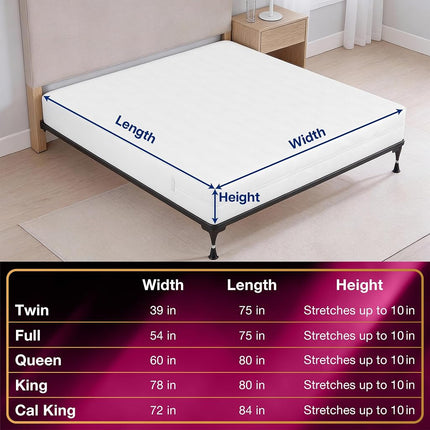 Bed Bug Blocker All-in- 1 Mattress Encasement, Full, White