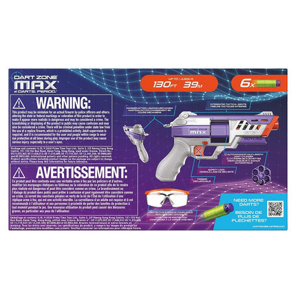 Dart Zone Max Nitroshot+ Outlaw High-Powered Hammer Prime Half-Length Pro Dart Blaster - 14+