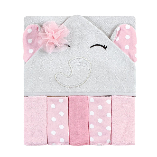 Hudson Baby Unisex Baby Hooded Towel and Five Wash