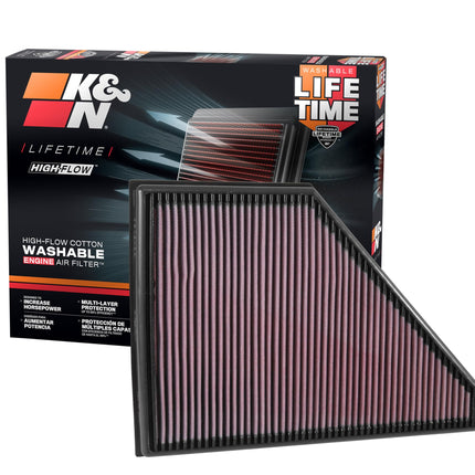K&N Engine Air Filter: High Performance, Premium, 