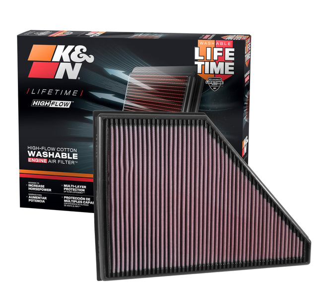 K&N Engine Air Filter: High Performance, Premium, 