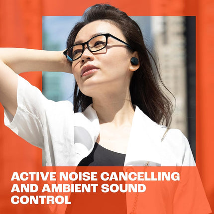 JBL Tune Buds, Wireless ANC Bluetooth Headphones, 10mm Drivers, 48 Hours Playback, IP54 Water and Dust Resistant - Black