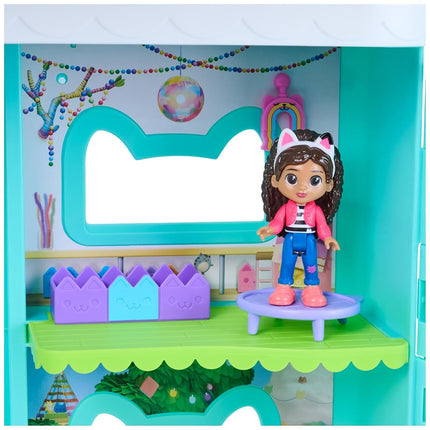 DreamWorks Gabby's Dollhouse Gabby's Meow-Mazing Dollhouse, Over 2 Feet Tall with 15 Pieces - Featuring Lenticular Eyes, Toy Figures, and Pretend Play Toys for Kids, Ages 3+