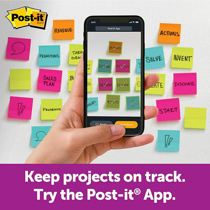 Post-it Super Sticky Big Notes, 11 in x 11 in, 1 Pad, 2X The Sticking Power, Neon Orange (BN11O)