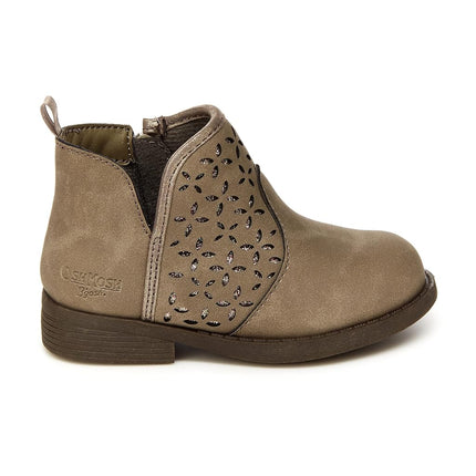 OshKosh B'Gosh Girl's Estell Ankle Boot, Taupe, 5 US Toddler