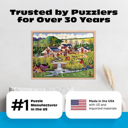 Buffalo Games – Charles Wysocki - Rainbow's End - 1000 Piece Jigsaw Puzzle - Colorful Puzzles for Adults – Precision-Cut Pieces, Beautiful Artwork, and Hours of Fun