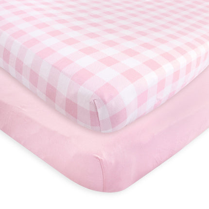 Touched by Nature Organic Fitted Crib Sheets, 2 Pa