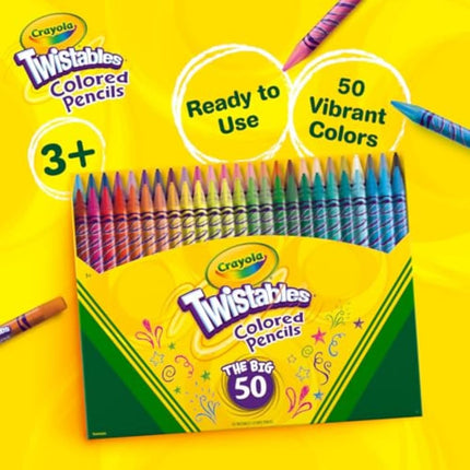 AODE forCrayola 50ct Twistables Colored Pencils