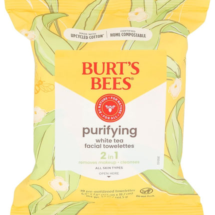 Burt's Bees Facial Cleansing Towelettes with White