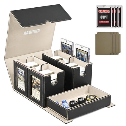Card Deck Box for MTG with Commander Display, 5 in