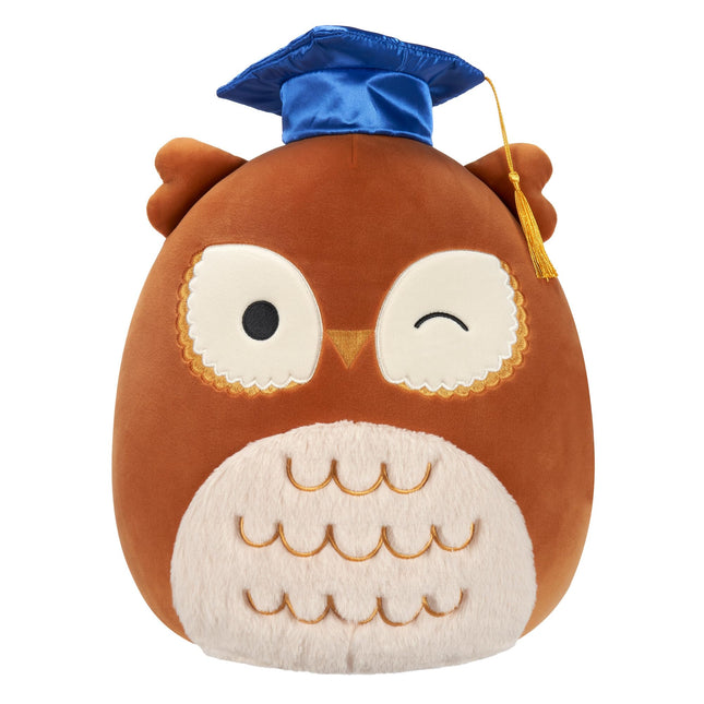 Squishmallows Original 12-Inch Arella Brown Owl wi