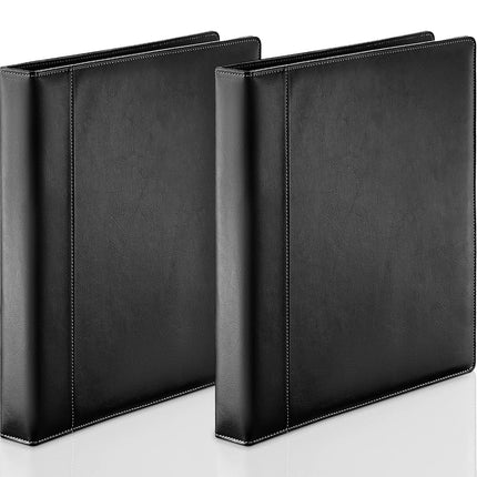 Marspark 2 Pcs Vintage Hardback 3 Ring Binder Prof