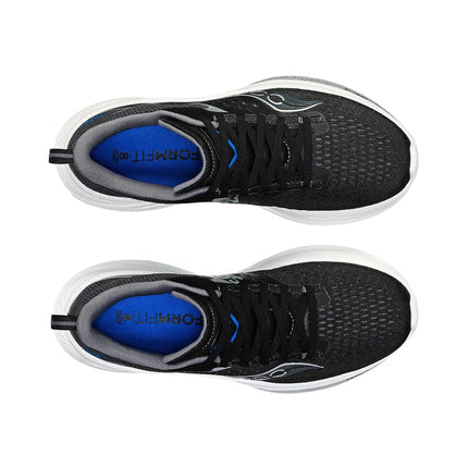 Saucony Ride 17 de mujer, negro/blanco, 5 ancho