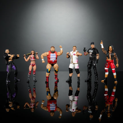 Mattel WWE Elite Figura de acción y accesorios, Finn Balor coleccionable de 15 cm con 25 puntos de articulación, aspecto realista y manos intercambiables, HTX33