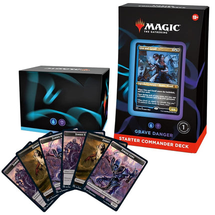 Magic The Gathering The Gathering Starter Commander Deck - Grave Danger (Blue-Black) Ages 13+