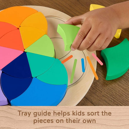 Fisher-Price Wood Color Wheel Puzzle Toy