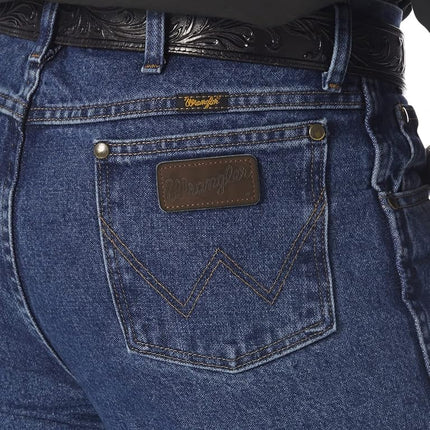 Wrangler Men's Premium Performance Cowboy Cut Slim Fit Jean, Dark Stone, 40W x 32L