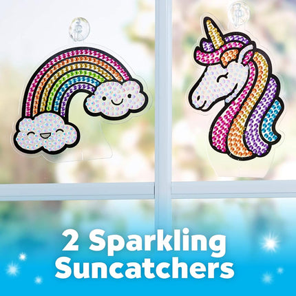 Kit de peinture diamant Gros Gemmes Créativité pour enfants - Créez vos propres autocollants et attrape-soleil magiques - Diamond Art pour enfants